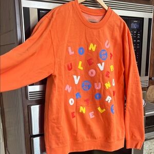 HARRY STYLES 100% COTTON CONCERT SWEATSHIRT ORANGE SIZE XL